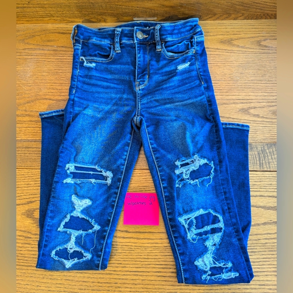 Women's American Eagle distressed Hi-rise Jegging, 2x29 (#12)